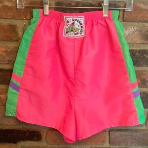 Vintage 80s 90s Hot Pink Shorts ⚡️💕💚